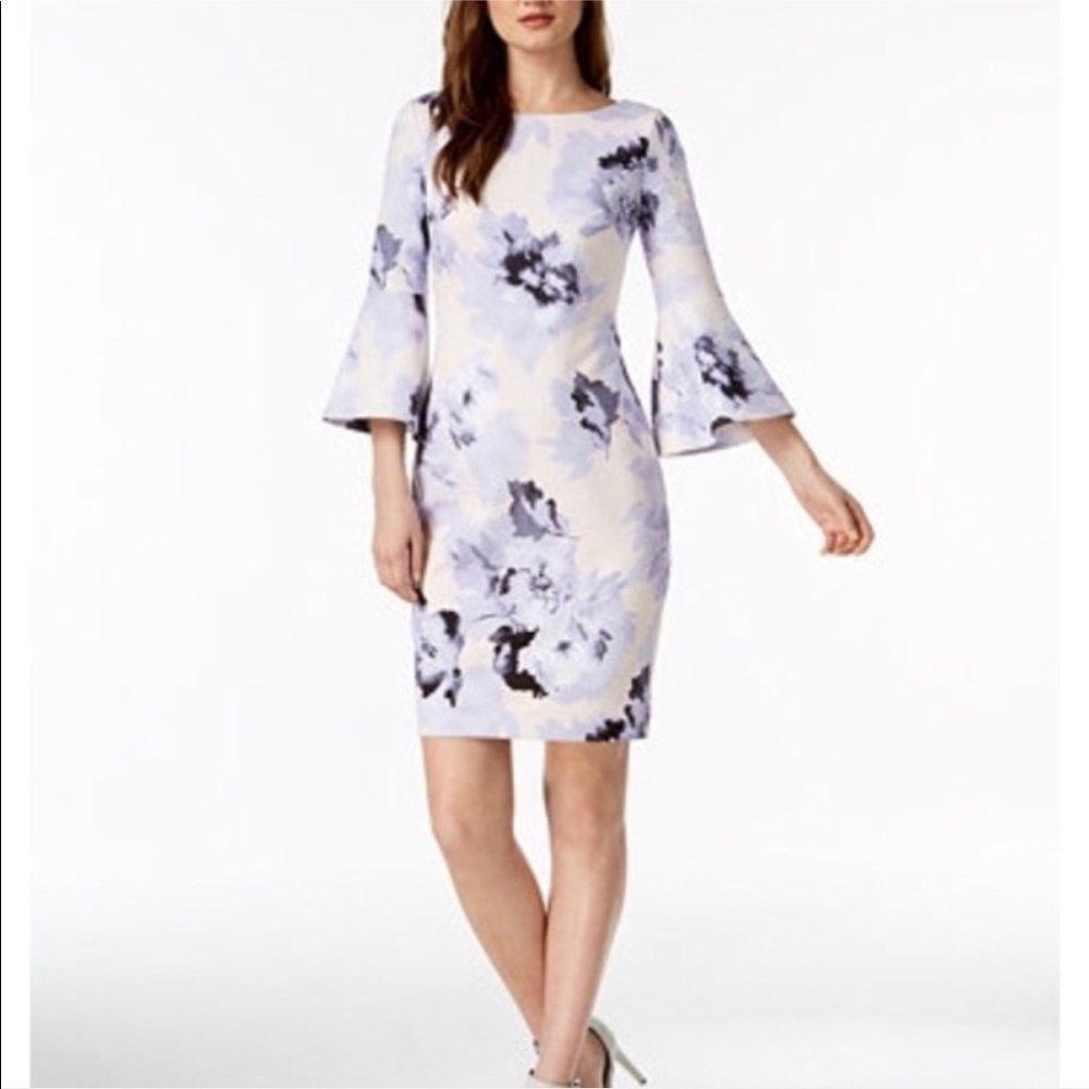 Calvin Klein Bell Sleeve Dress